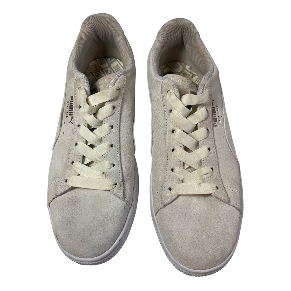 Puma Suede Classic White Sneakers Size 7.5 UK / 9.5 US Womens 107c